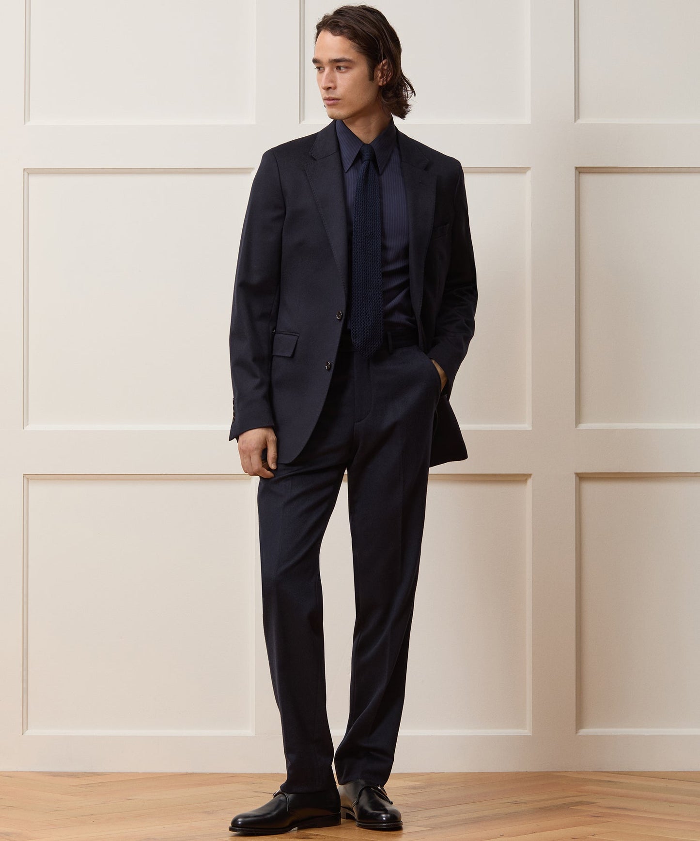 Todd Snyder Italian Cashmere Sutton Trouser in Navy Navy