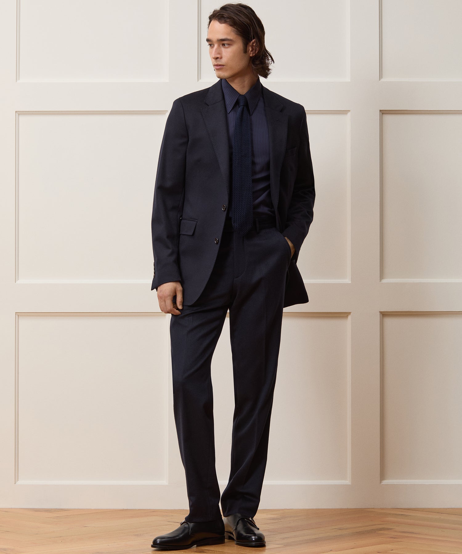 Todd Snyder Italian Cashmere Sutton Trouser in Navy Navy