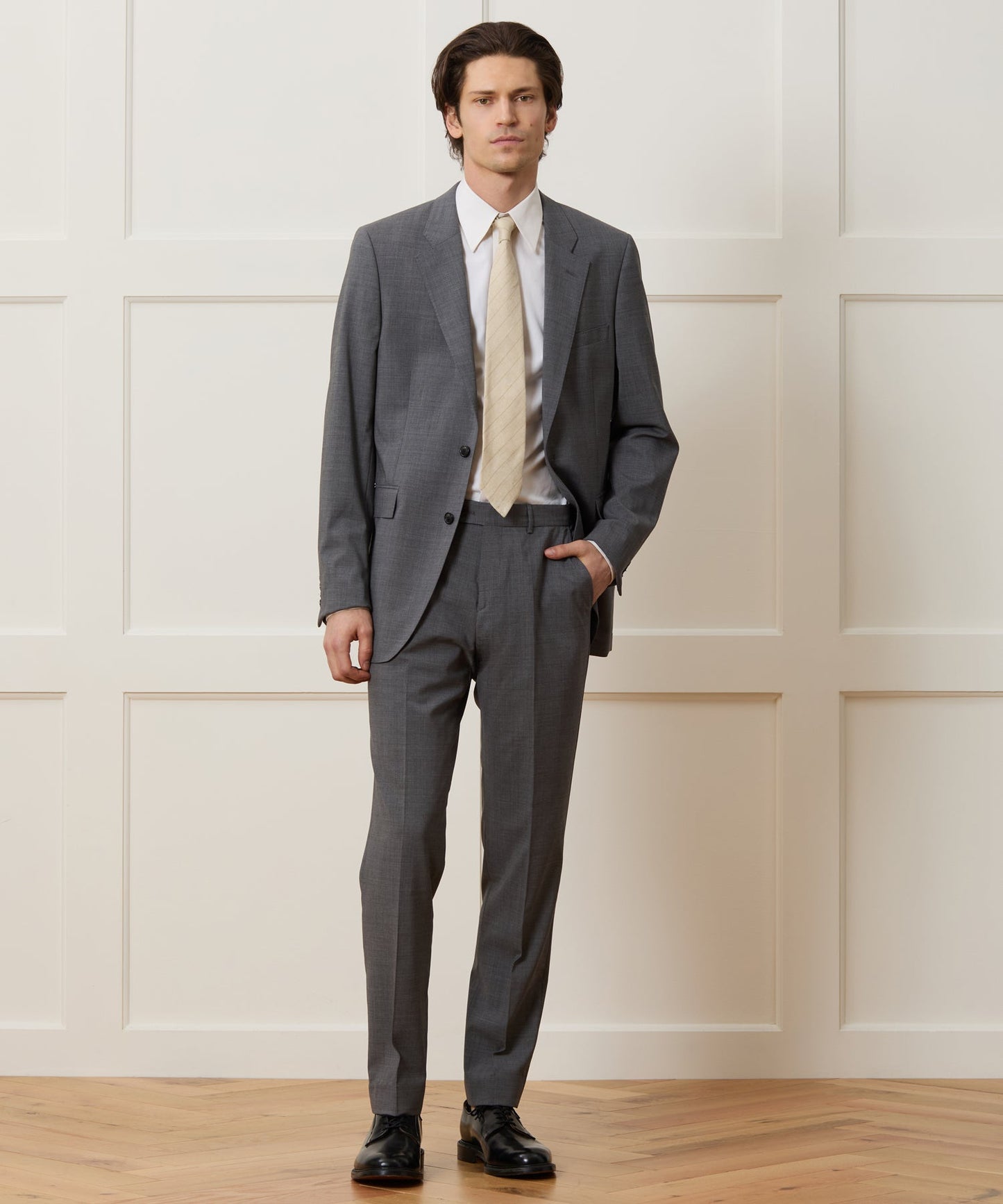 Todd Snyder Italian Tropical Wool Sutton Trouser in Charcoal Grey
