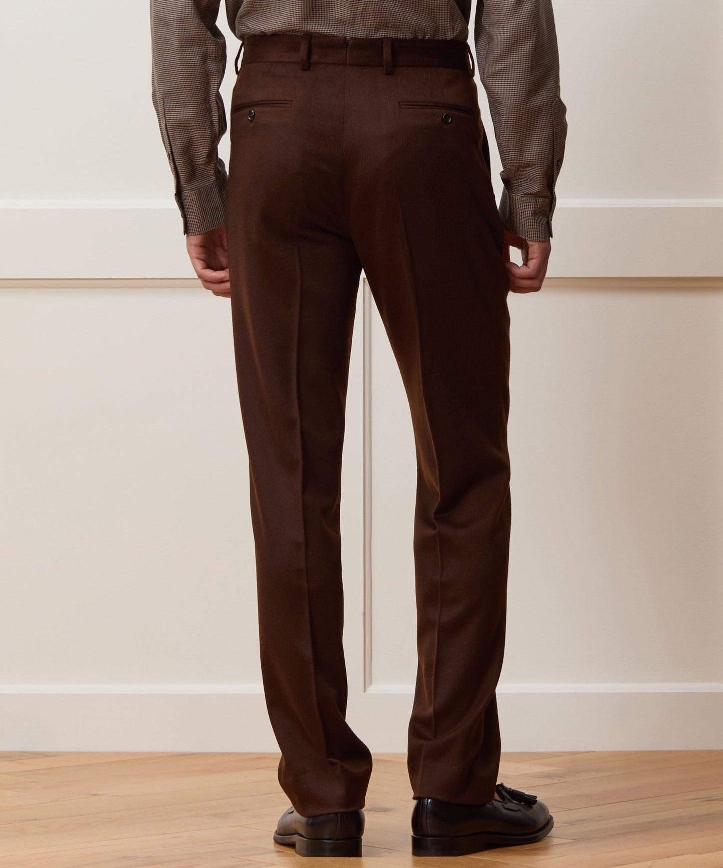 Todd Snyder Italian Cashmere Sutton Trouser in Chocolate Chocolate