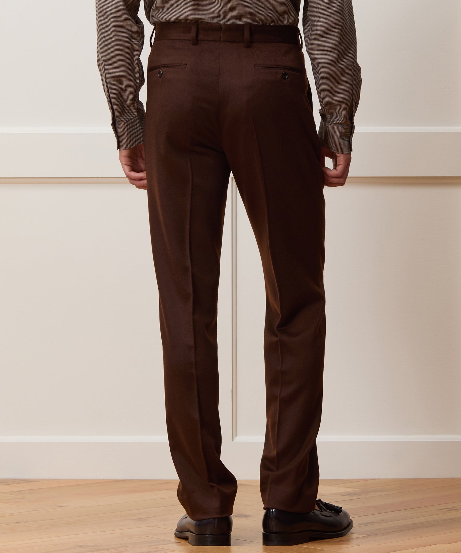 Todd Snyder Italian Cashmere Sutton Trouser in Chocolate Chocolate
