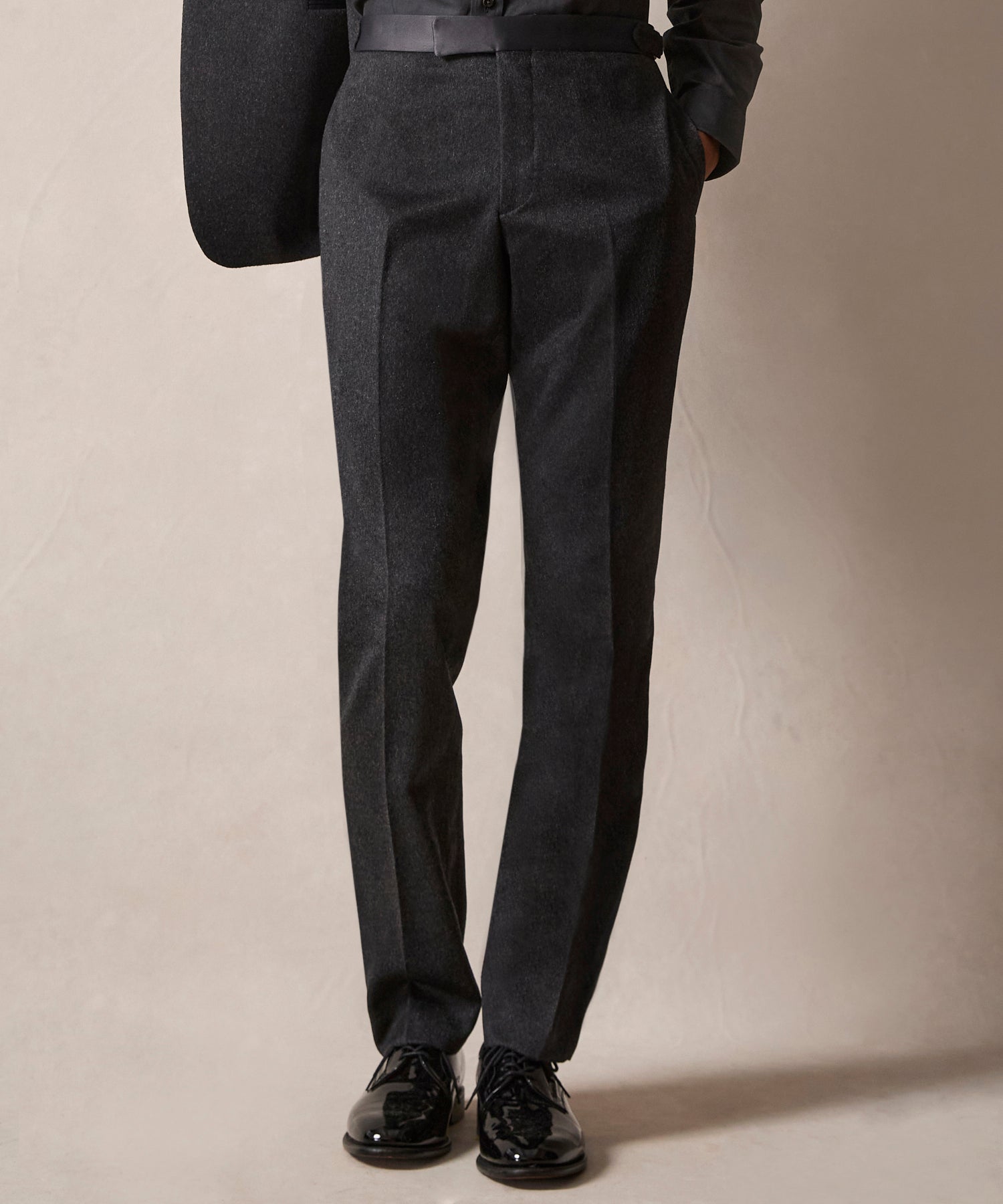 Todd Snyder Slim Italian Cashmere Tuxedo Trouser Grey