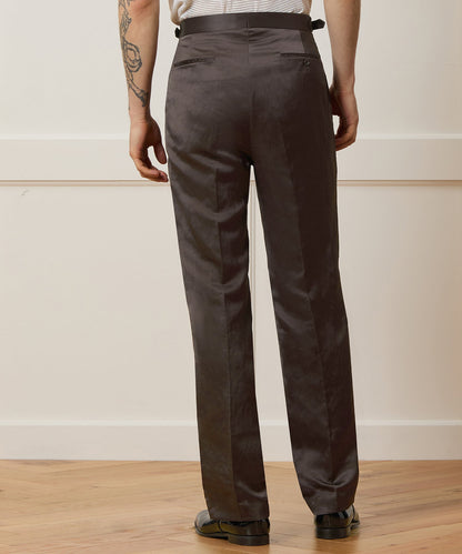 Todd Snyder Italian Relaxed Tuxedo Trouser in Brown Brown