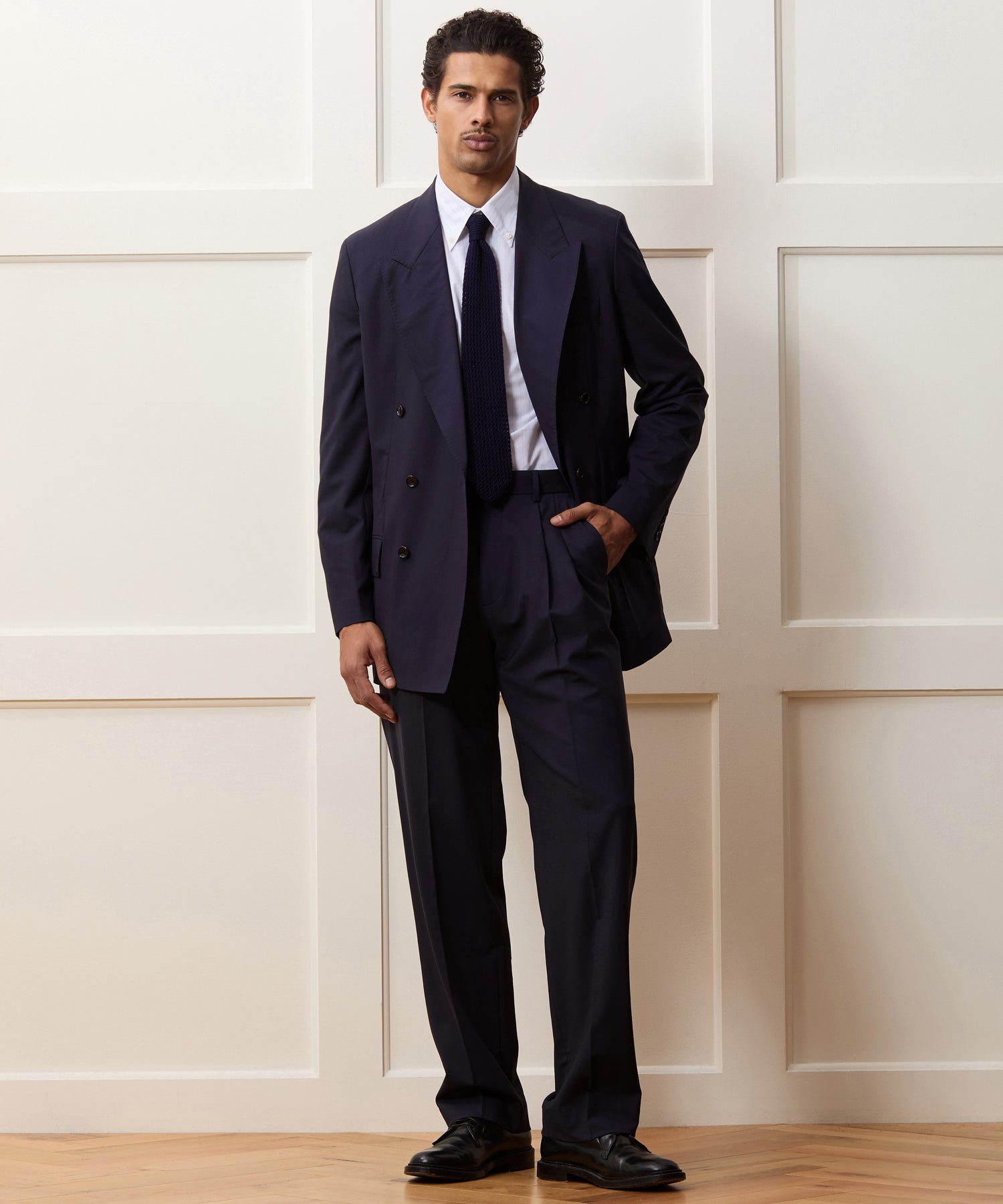Todd Snyder Italian Gabardine Wythe Trouser in Navy Navy