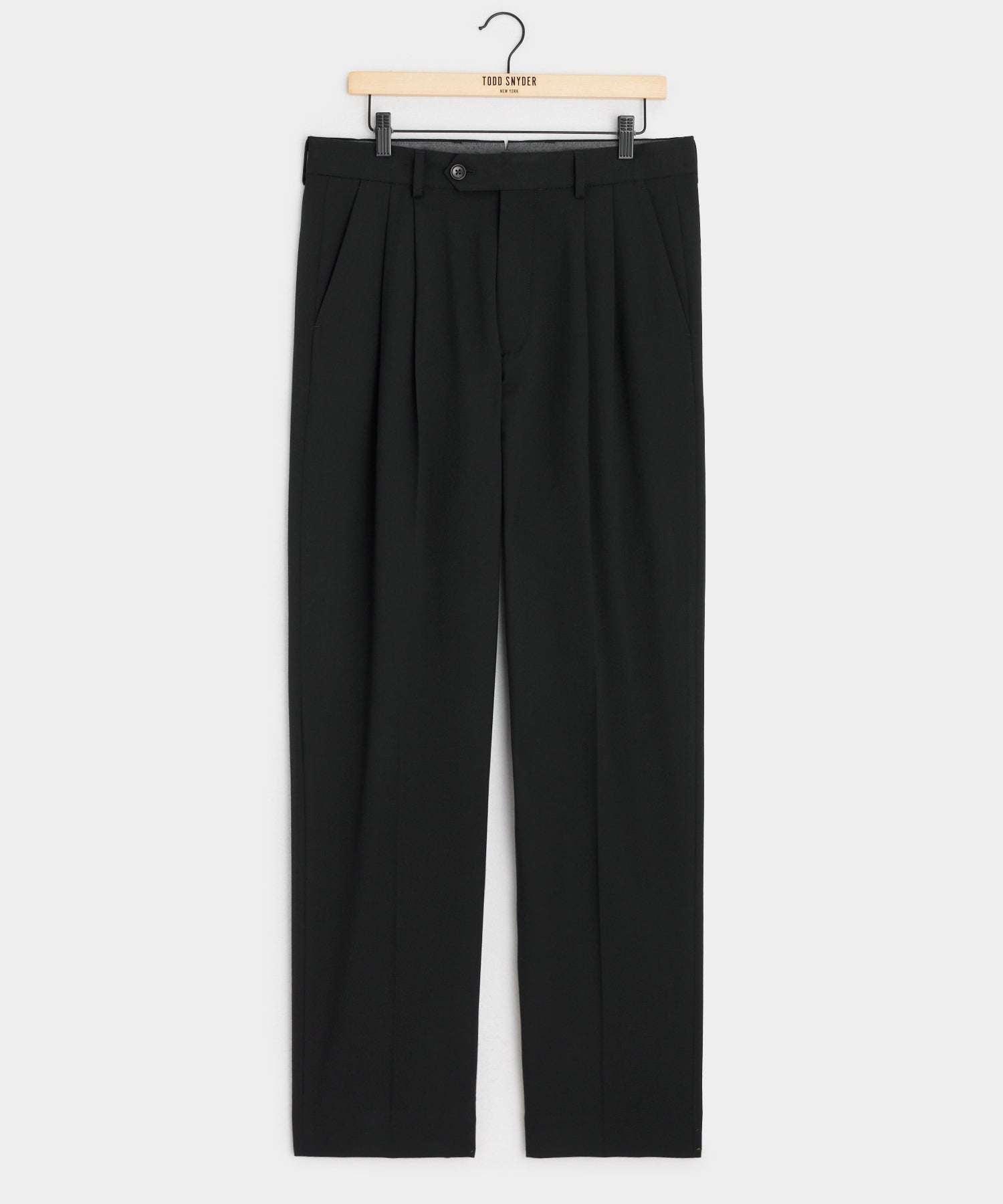 Todd Snyder Italian Gabardine Wythe Trouser in Black Black