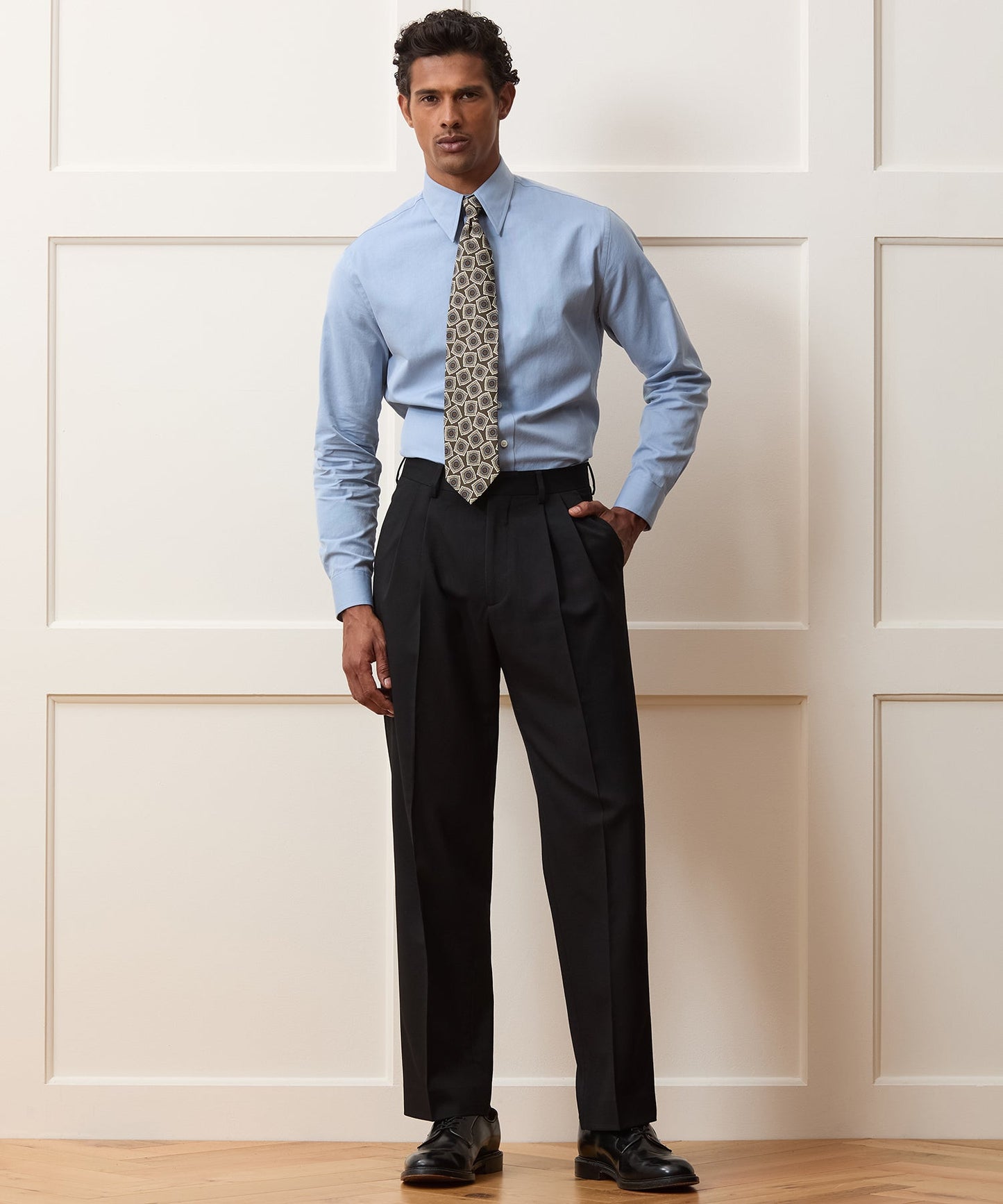Todd Snyder Italian Gabardine Wythe Trouser in Black Black