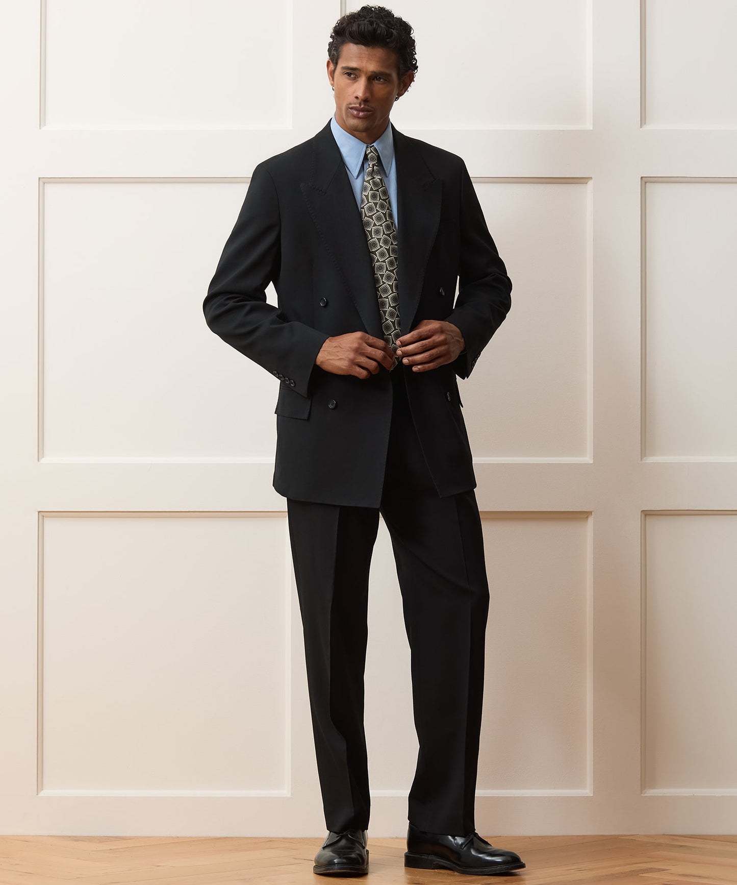 Todd Snyder Italian Gabardine Wythe Trouser in Black Black