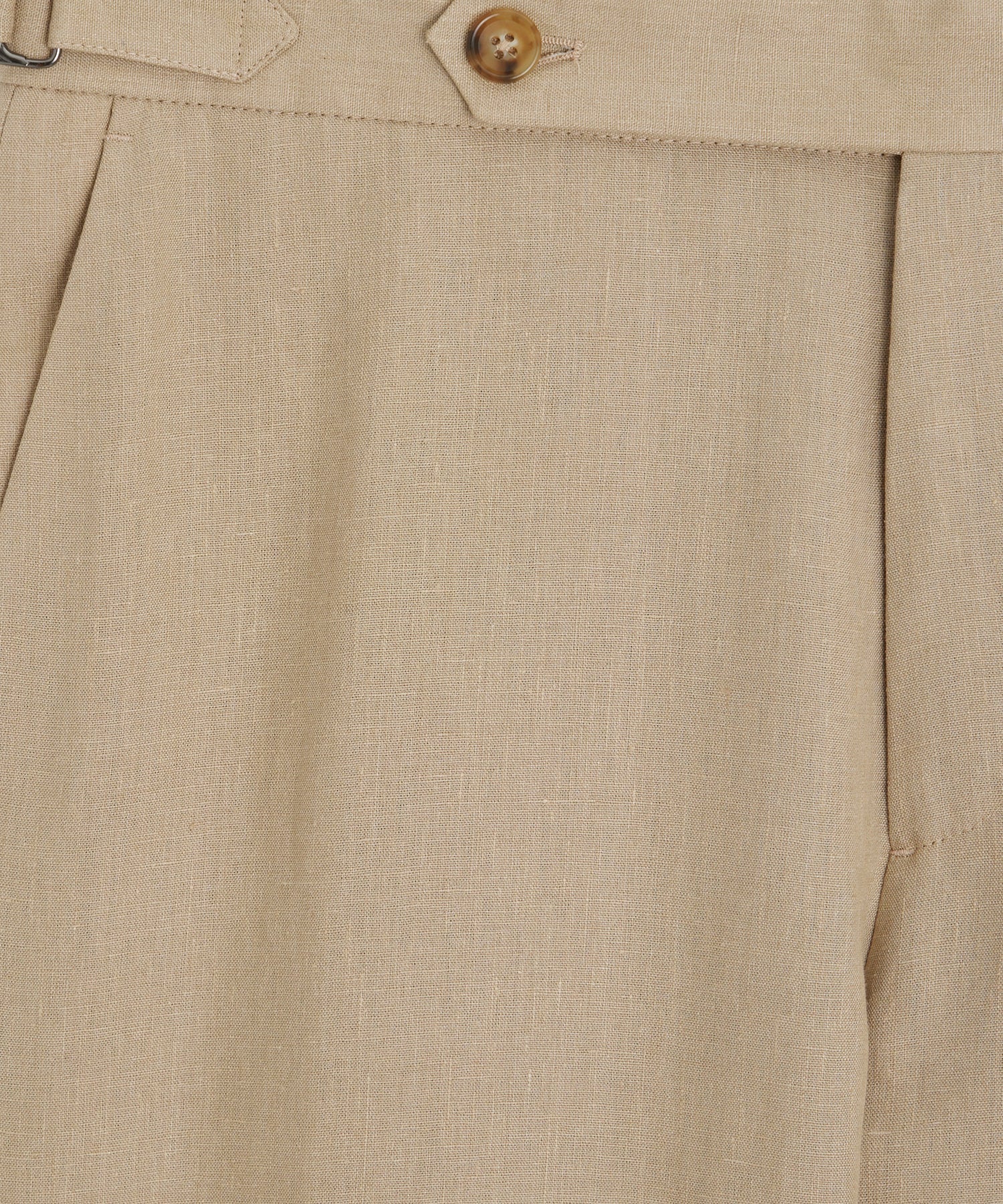 Todd Snyder Italian Linen Side Tab Trouser in Beige Beige