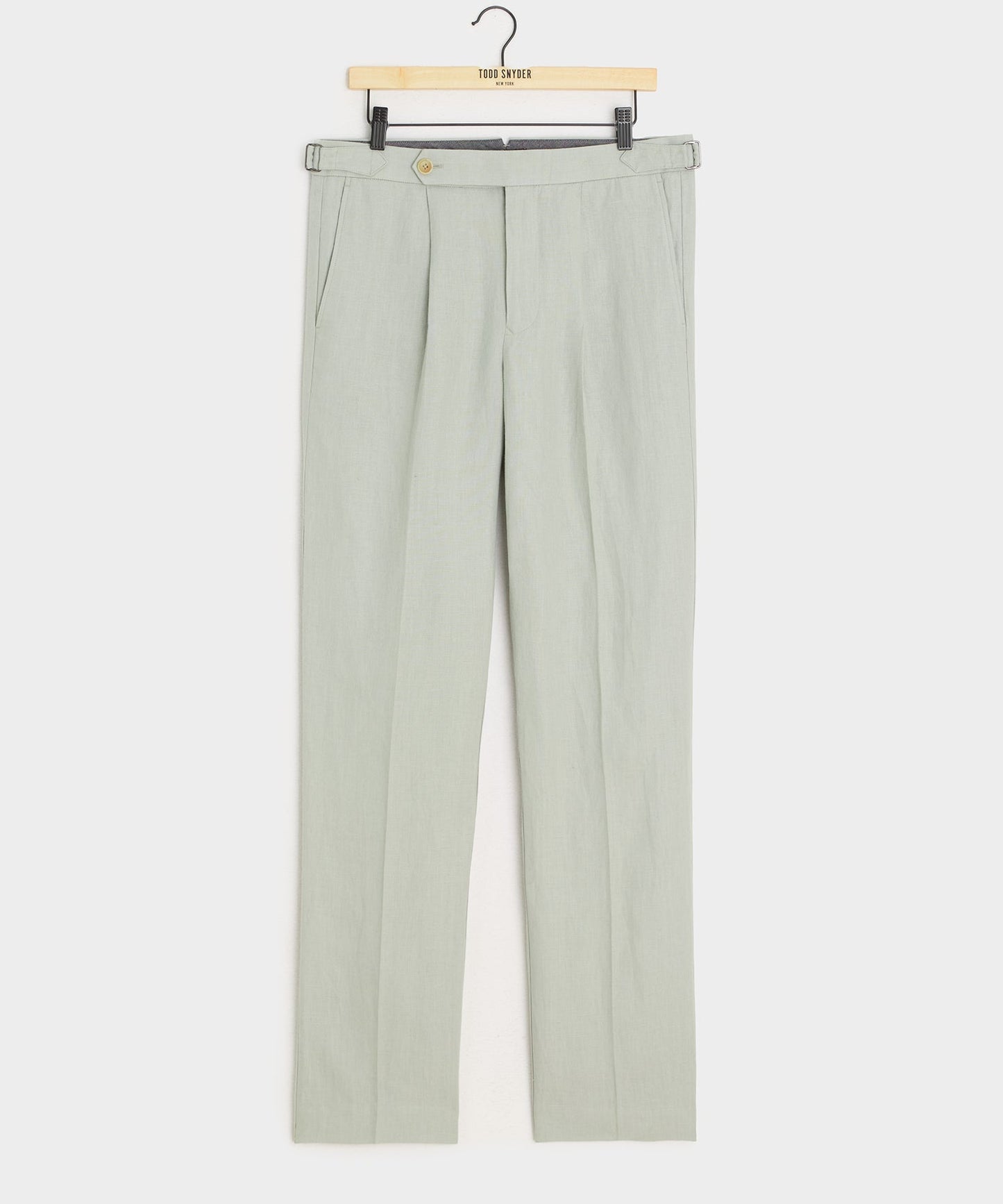 Todd Snyder Irish Linen Side Tab Trouser in Dove Grey Dove Grey