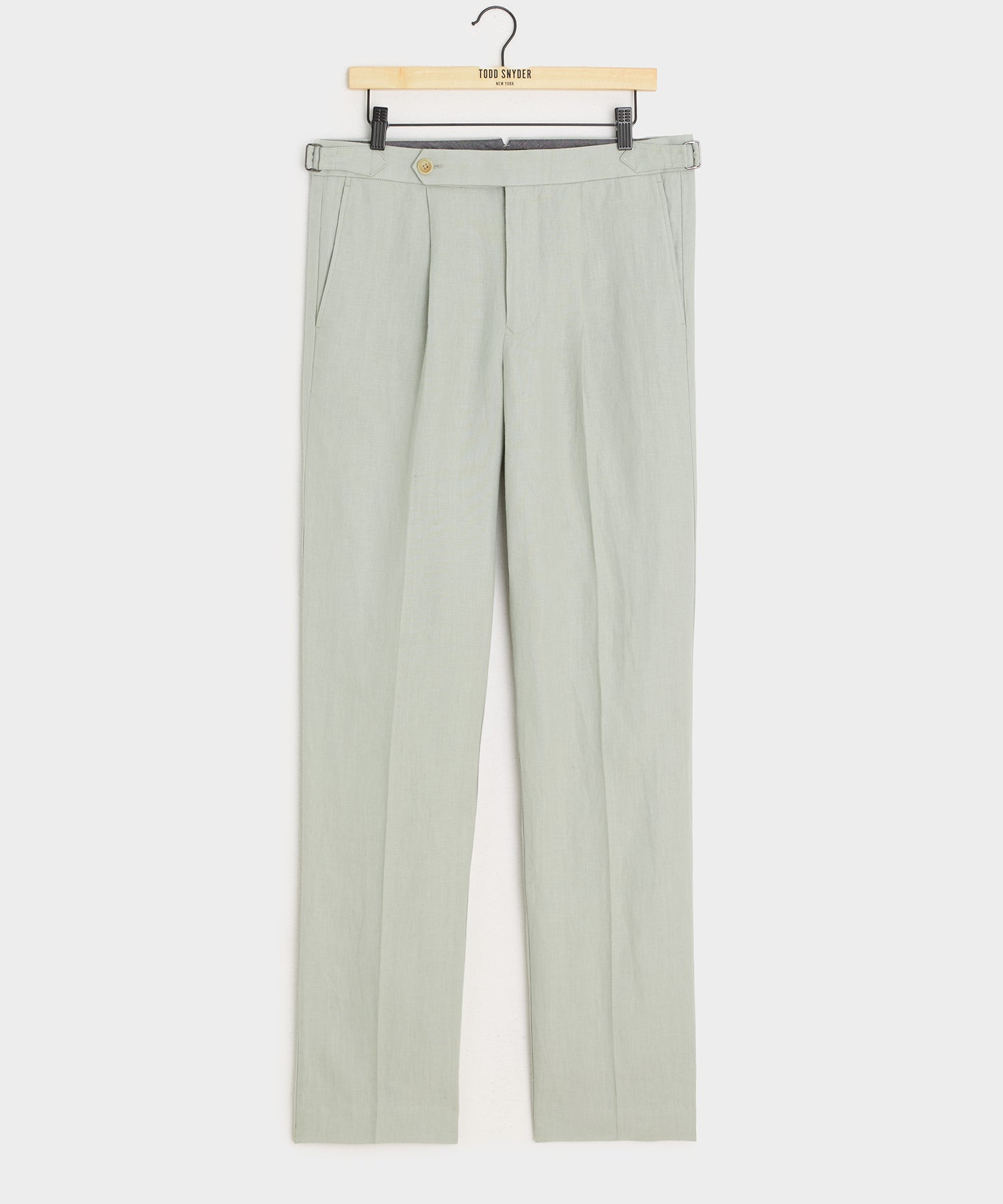 Todd Snyder Irish Linen Side Tab Trouser in Dove Grey Dove Grey