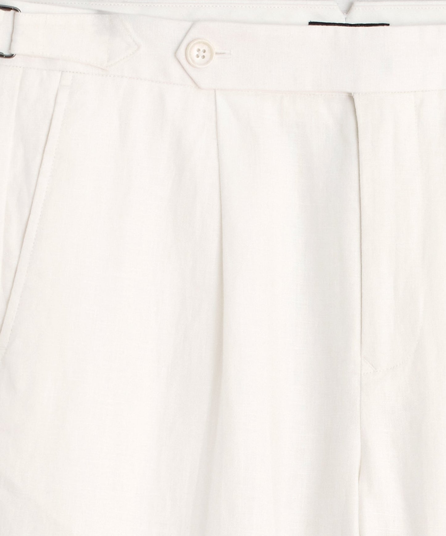 Todd Snyder Irish Linen Side Tab Trouser in White White