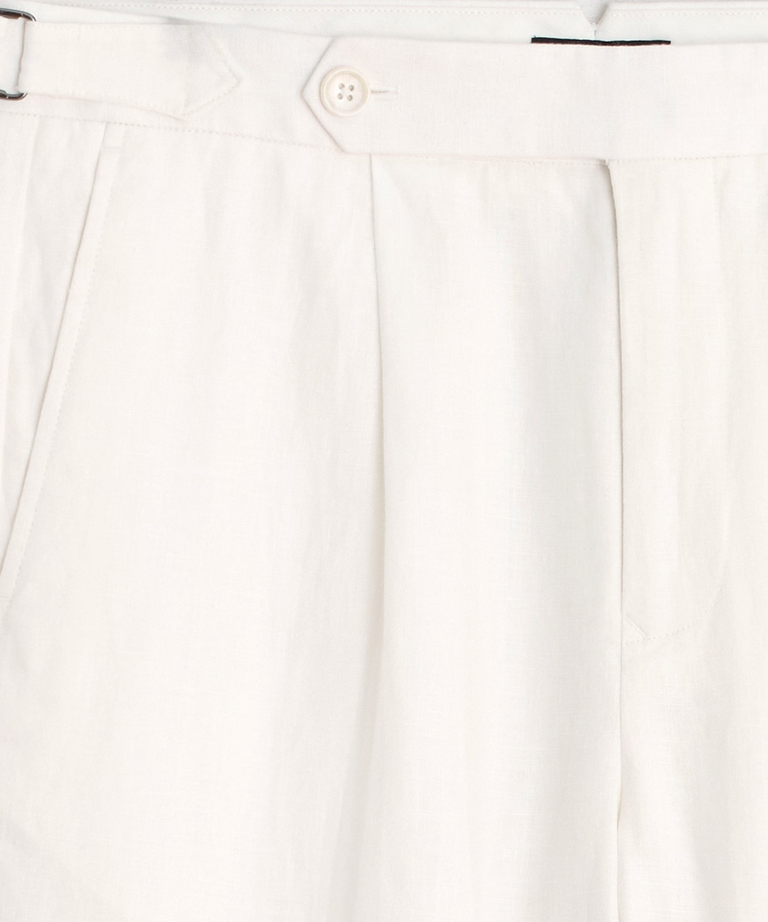 Todd Snyder Irish Linen Side Tab Trouser in White White