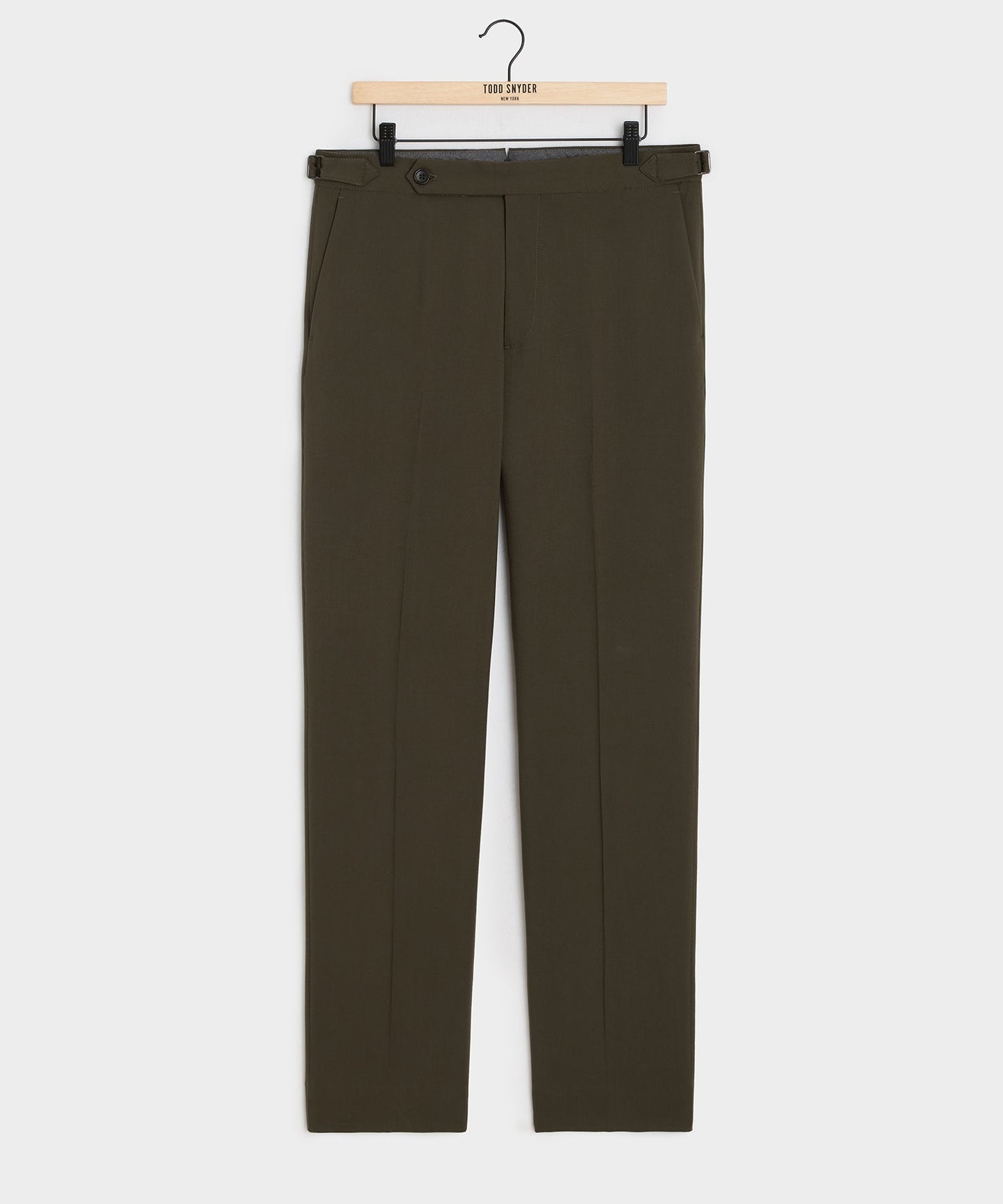 Todd Snyder Gabardine Side Tab Trouser in Snyder Olive Snyder Olive
