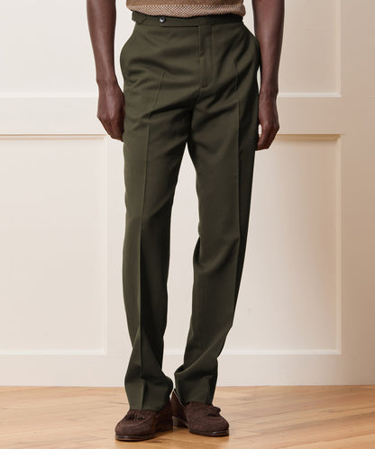 Todd Snyder Gabardine Side Tab Trouser in Snyder Olive Snyder Olive