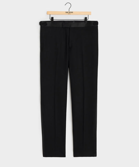 Todd Snyder Italian Wool Straight Fit Tuxedo Trouser Black