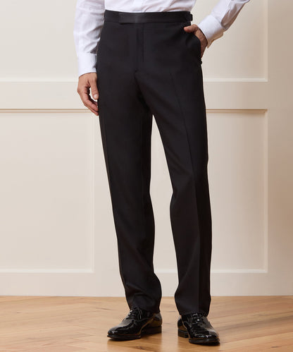 Todd Snyder Italian Wool Straight Fit Tuxedo Trouser Black