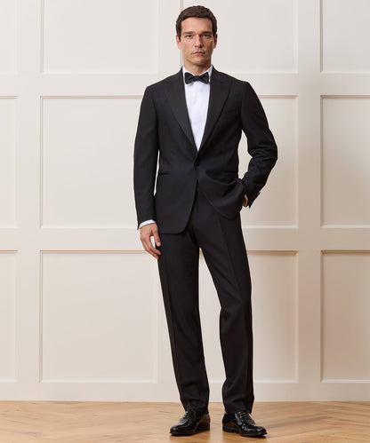 Todd Snyder Italian Wool Straight Fit Tuxedo Trouser Black