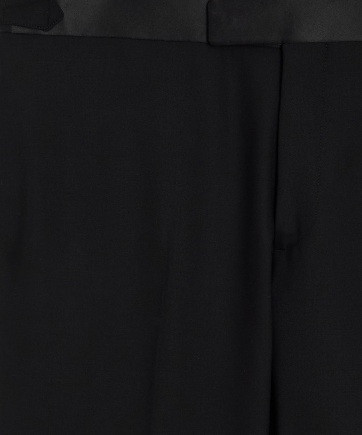 Todd Snyder Italian Wool Straight Fit Tuxedo Trouser Black