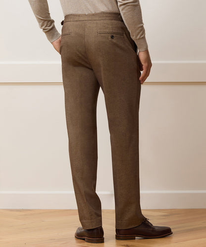 Todd Snyder Italian Heathered Cotton Side Tab Trouser in Sand Sand