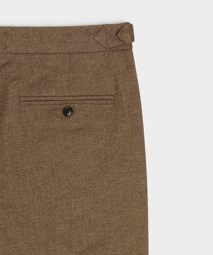 Todd Snyder Italian Heathered Cotton Side Tab Trouser in Sand Sand