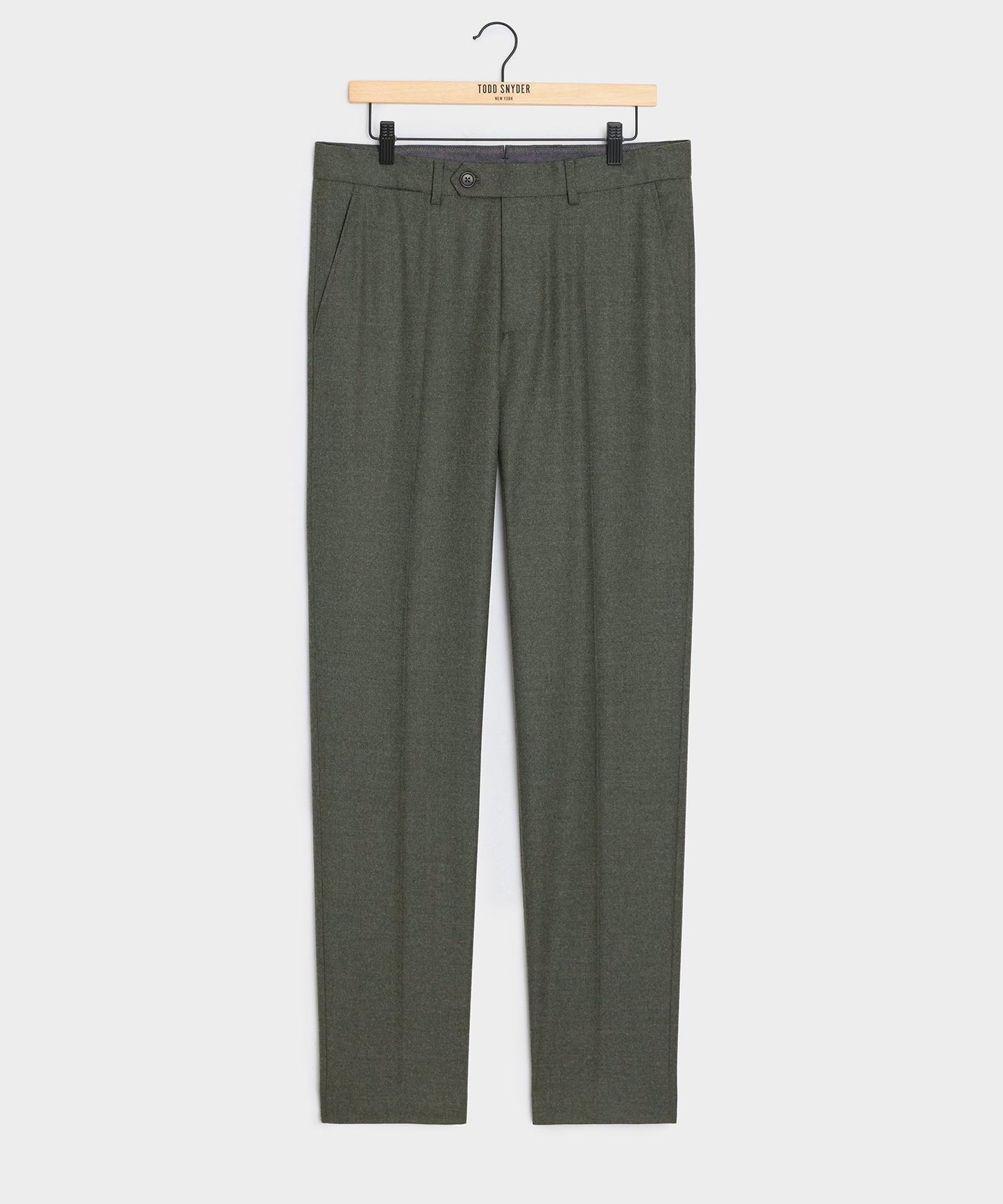 Todd Snyder Italian Flannel Sutton Trouser in Oak Moss Oak Moss