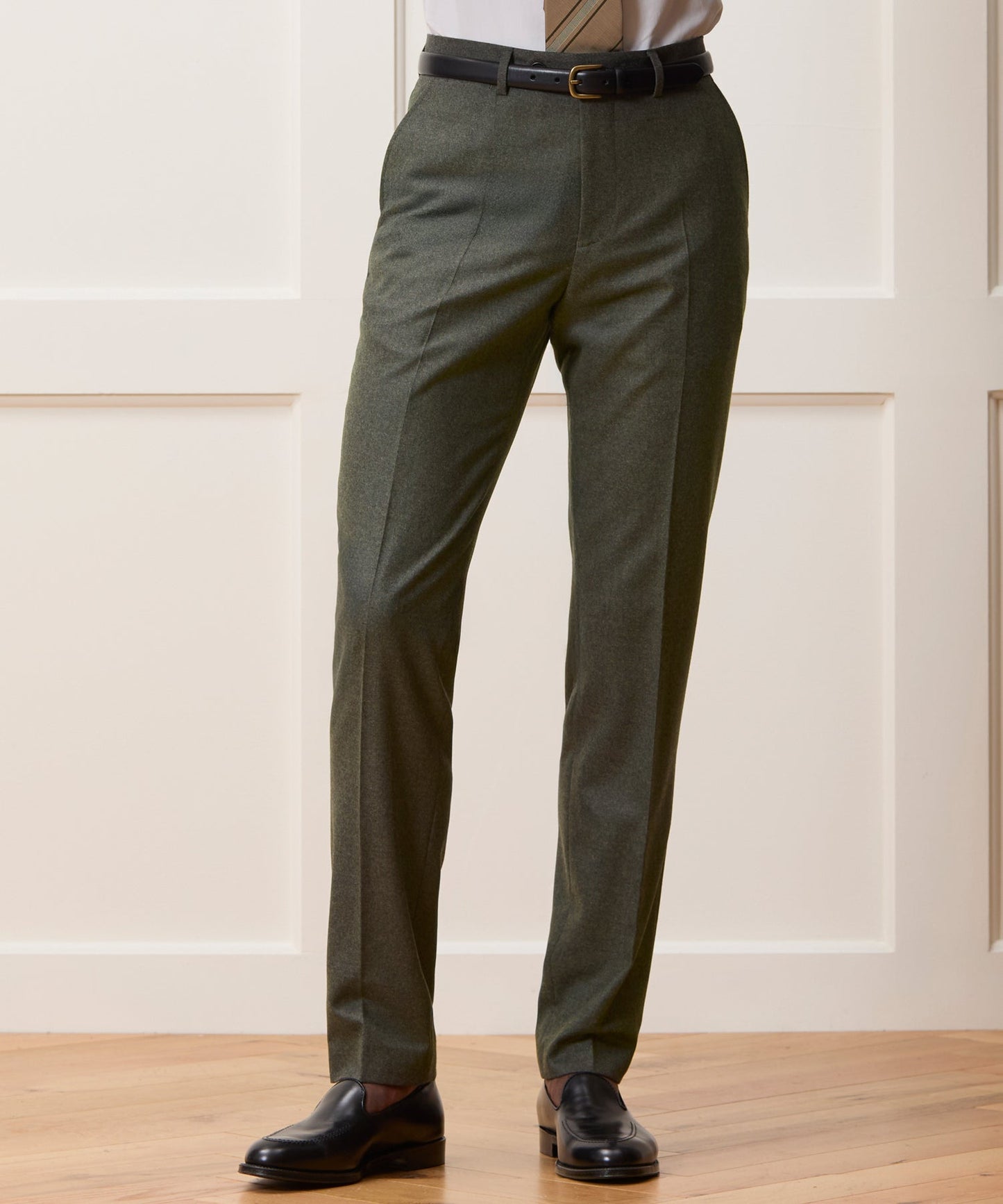 Todd Snyder Italian Flannel Sutton Trouser in Oak Moss Oak Moss