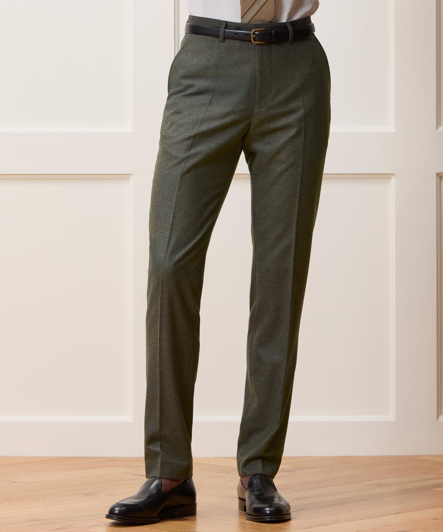 Todd Snyder Italian Flannel Sutton Trouser in Oak Moss Oak Moss