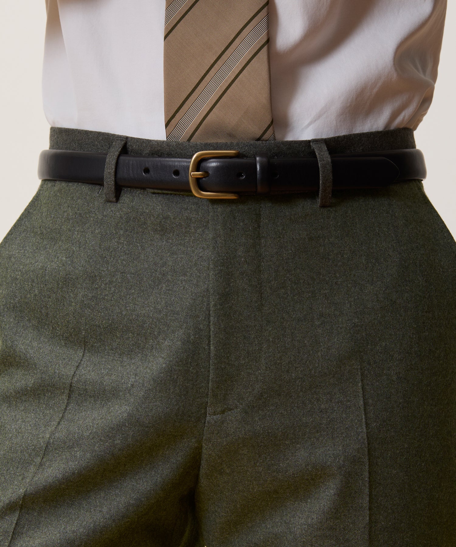 Todd Snyder Italian Flannel Sutton Trouser in Oak Moss Oak Moss