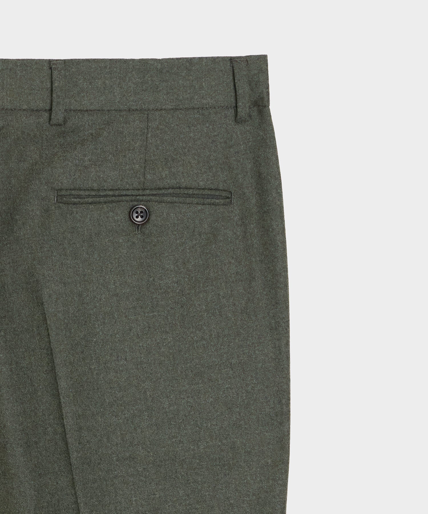 Todd Snyder Italian Flannel Sutton Trouser in Oak Moss Oak Moss