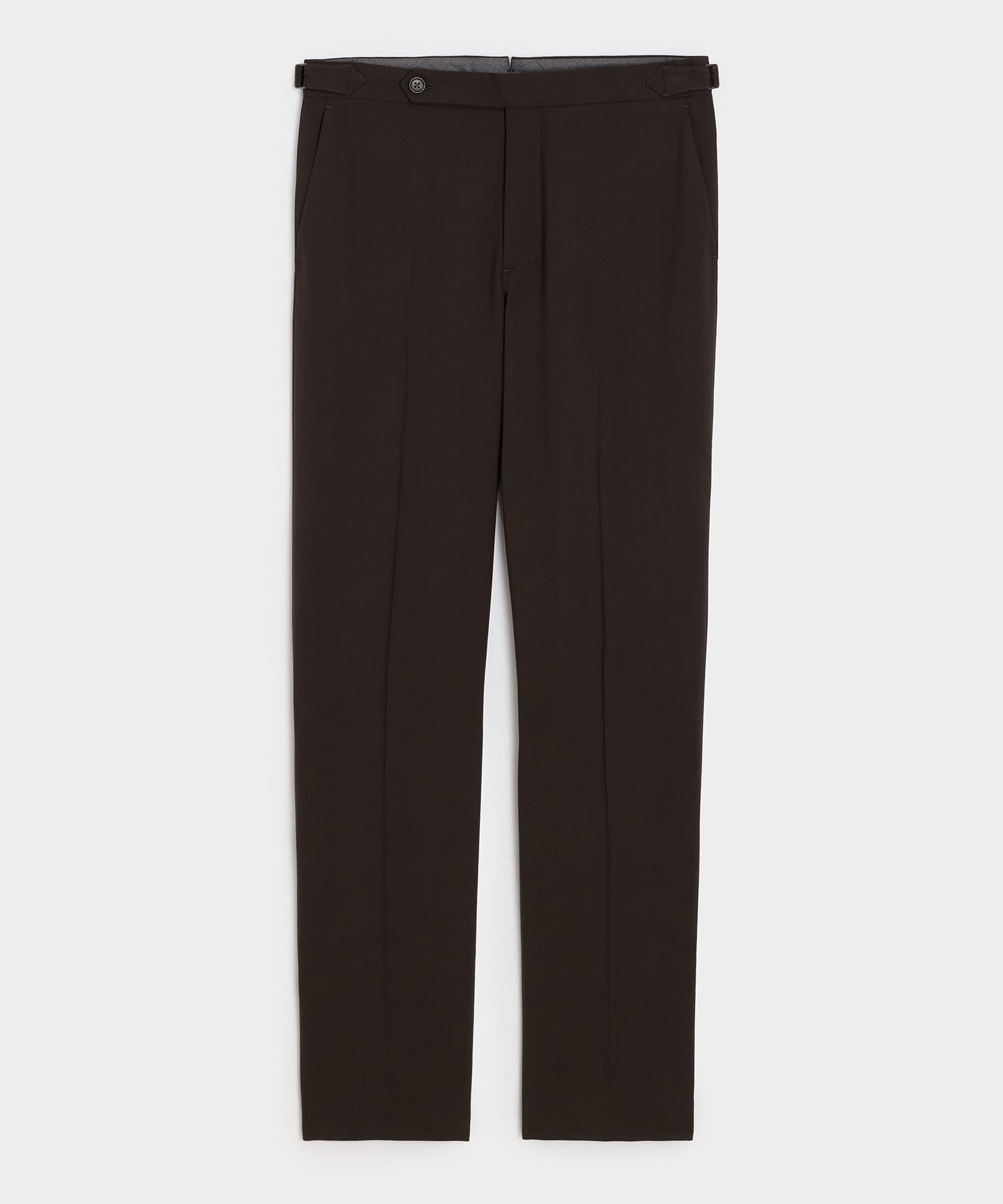 Todd Snyder Gabardine Side Tab Trouser in Caviar Caviar