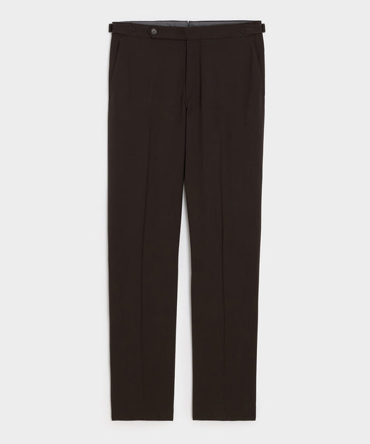Todd Snyder Gabardine Side Tab Trouser in Caviar Caviar