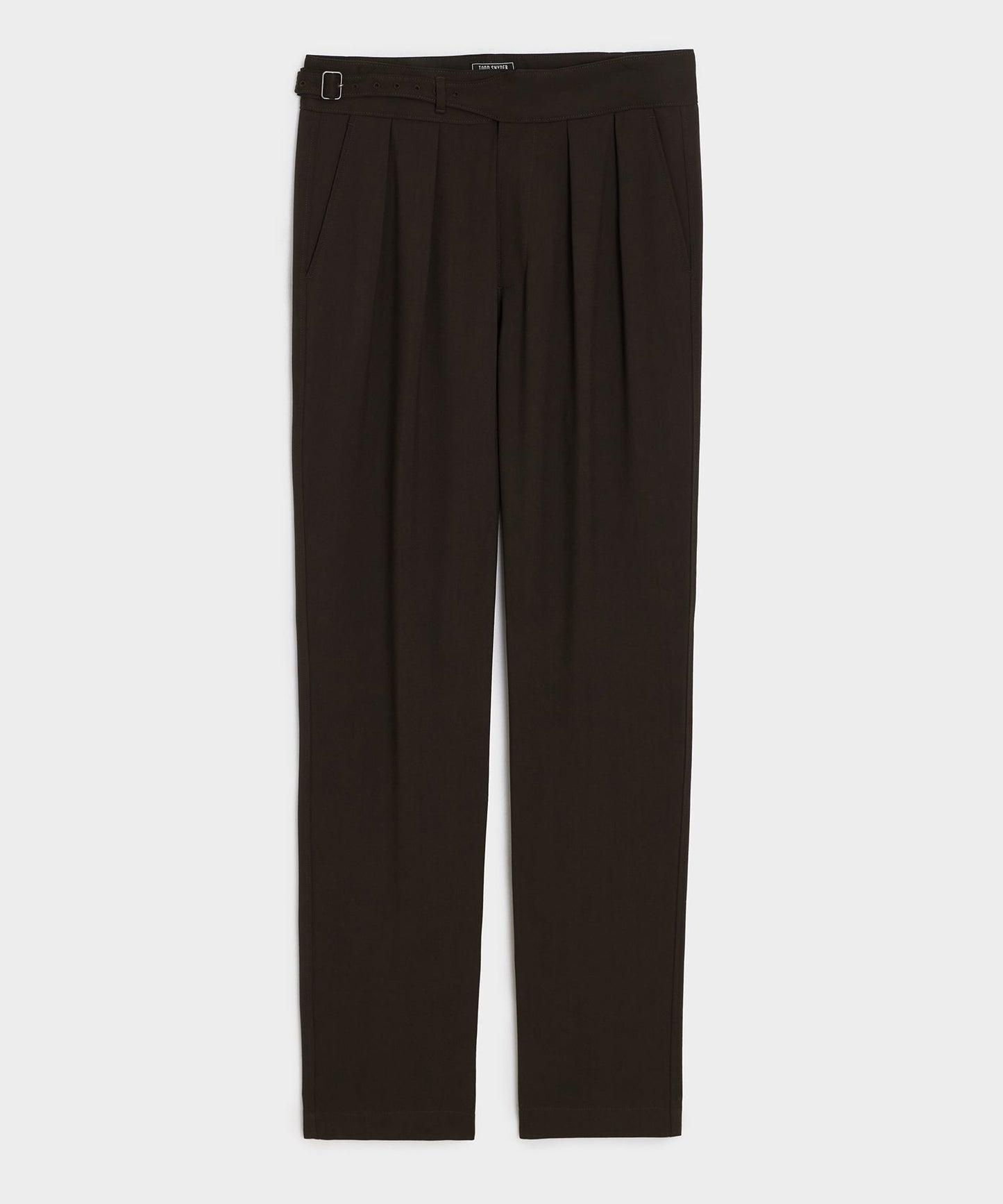 Todd Snyder Gabardine Gurkha Dress Trouser in Caviar Caviar