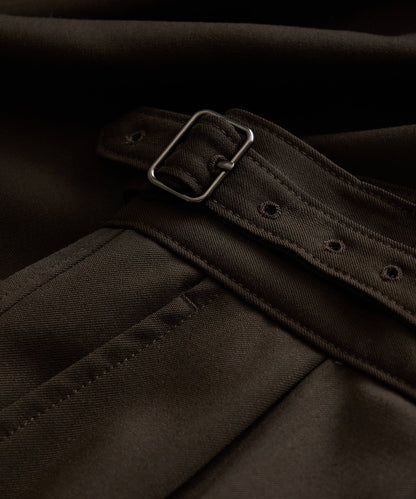 Todd Snyder Gabardine Gurkha Dress Trouser in Caviar Caviar