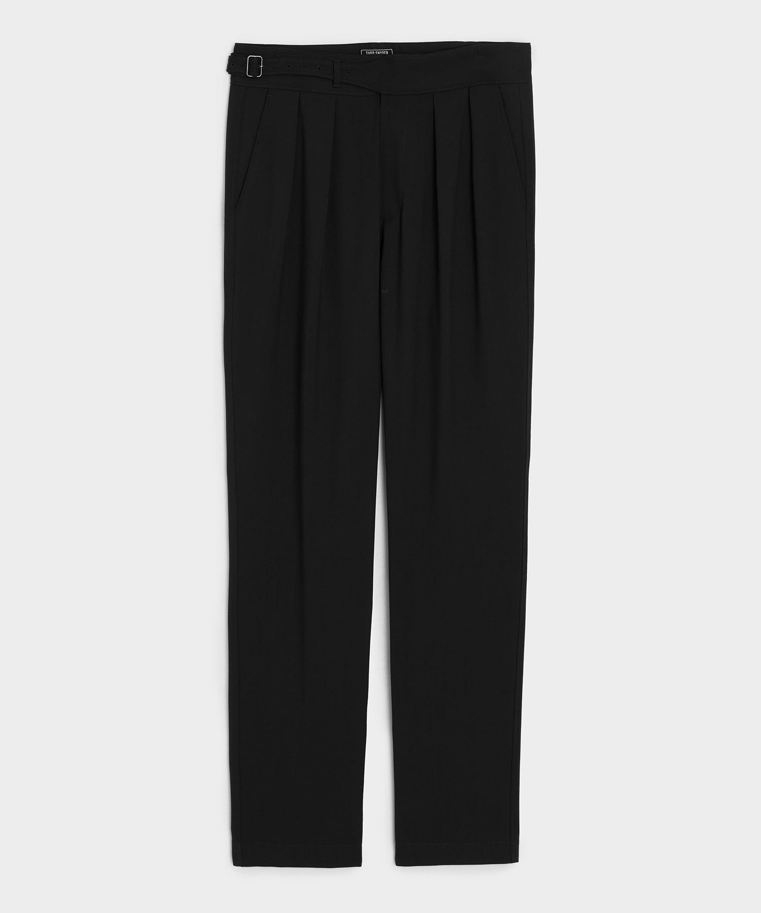 Todd Snyder Gabardine Gurkha Dress Trouser in Black Black