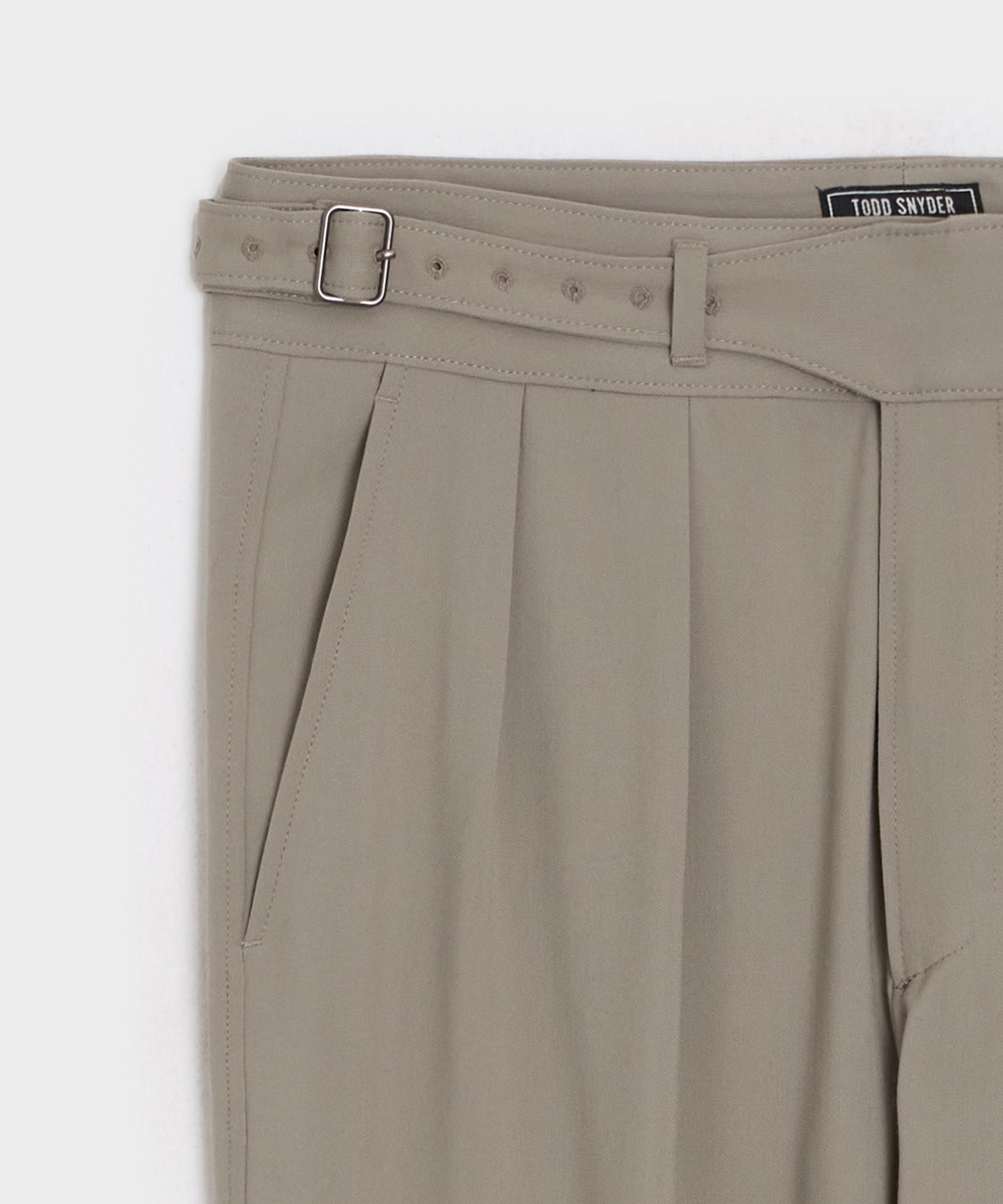 Todd Snyder Gabardine Gurkha Dress Trouser in Stone Stone