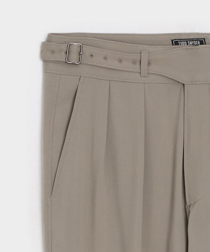 Todd Snyder Gabardine Gurkha Dress Trouser in Stone Stone