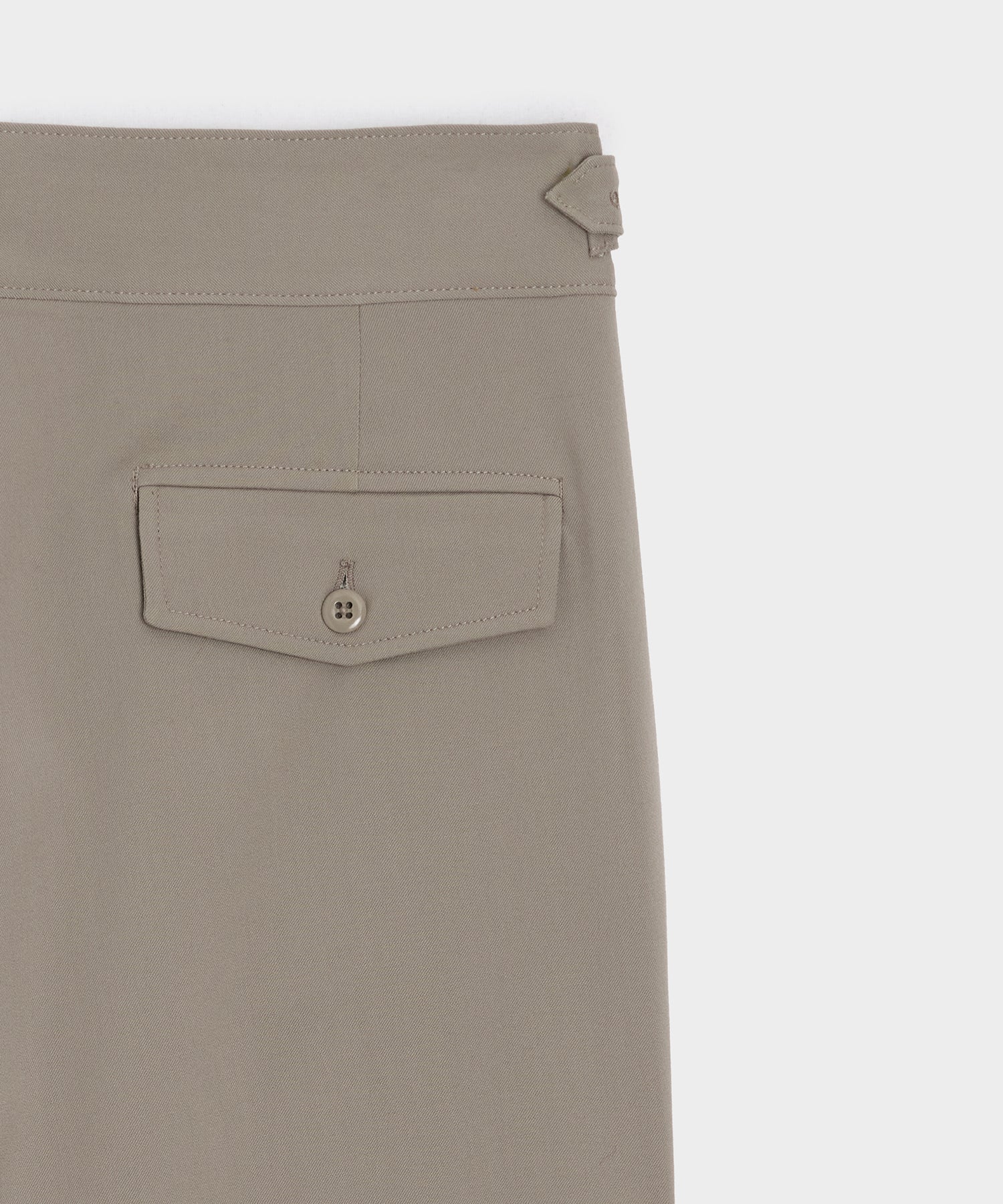 Todd Snyder Gabardine Gurkha Dress Trouser in Stone Stone