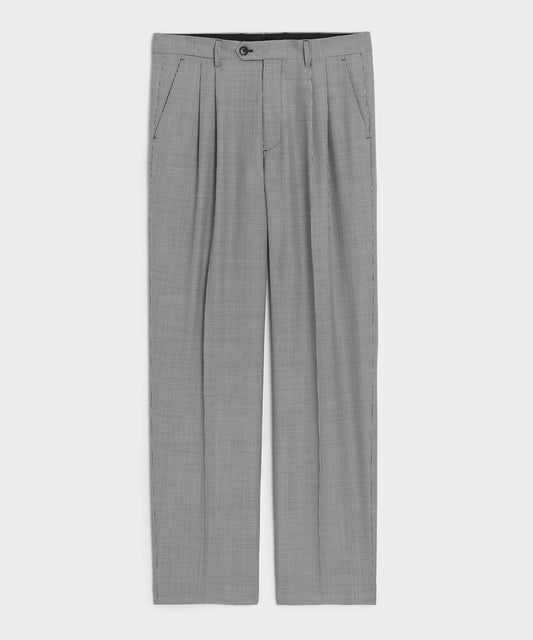 Todd Snyder Italian Wool Houndstooth Wythe Trouser in Cream Houndstooth Cream