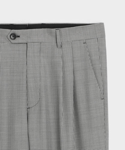 Todd Snyder Italian Wool Houndstooth Wythe Trouser in Cream Houndstooth Cream
