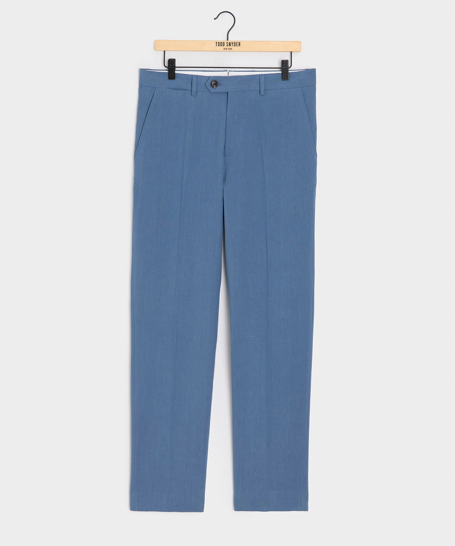 Todd Snyder Sueded Linen Sutton Trouser in Harbor Blue Harbor Blue