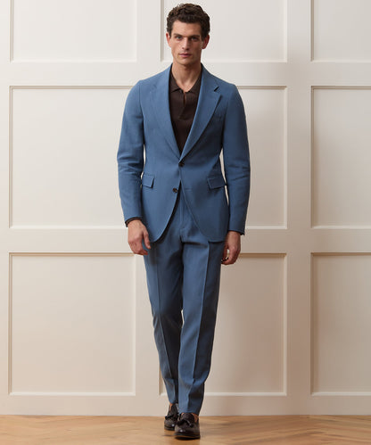 Todd Snyder Sueded Linen Sutton Trouser in Harbor Blue Harbor Blue