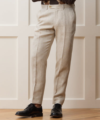 Todd Snyder Linen Sutton Trouser in Oatmeal Oatmeal