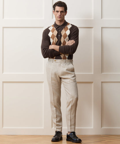 Todd Snyder Linen Sutton Trouser in Oatmeal Oatmeal