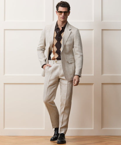 Todd Snyder Linen Sutton Trouser in Oatmeal Oatmeal