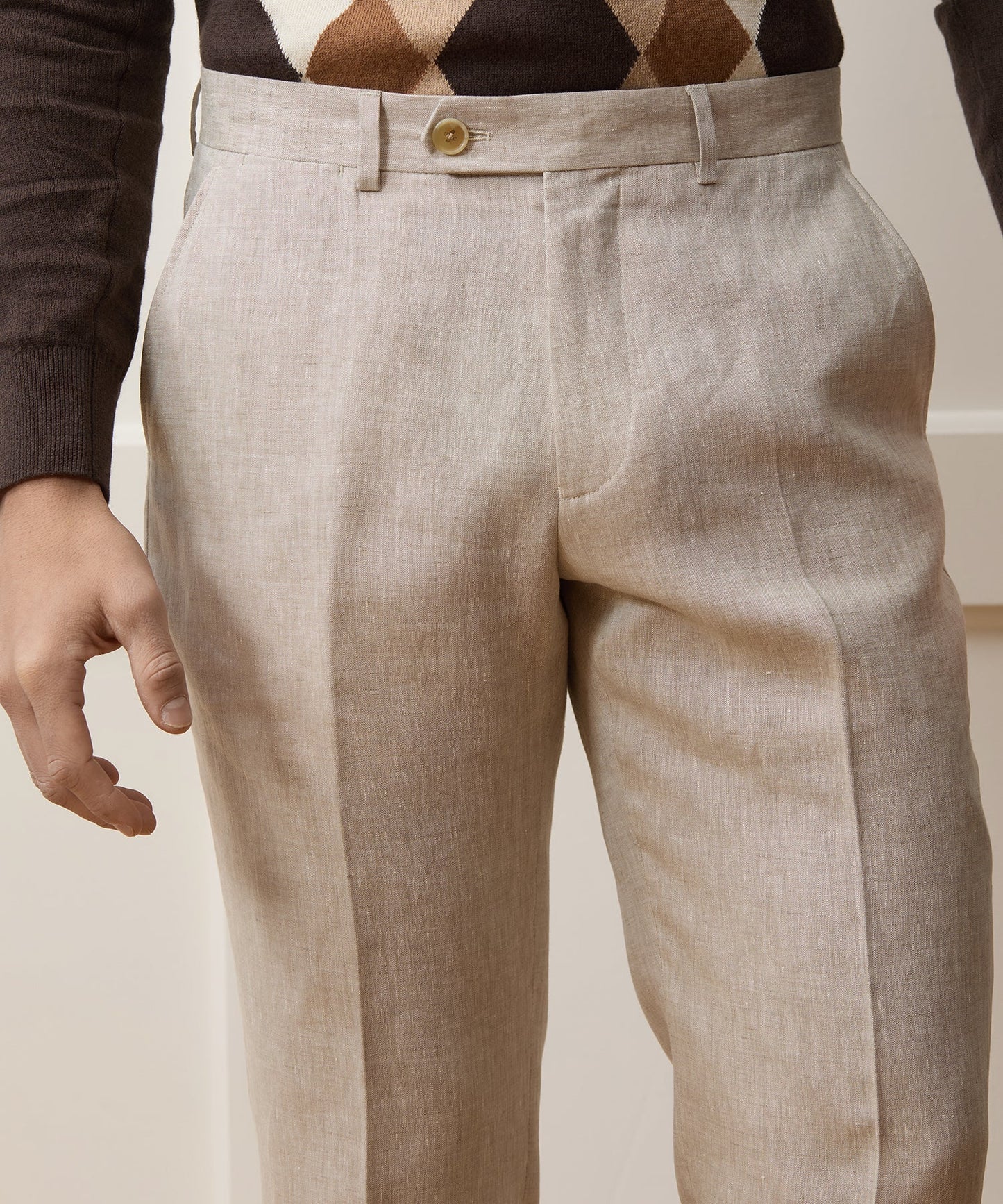 Todd Snyder Linen Sutton Trouser in Oatmeal Oatmeal