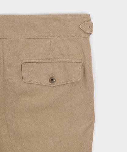 Todd Snyder Linen Gurkha Trouser in Beige Beige