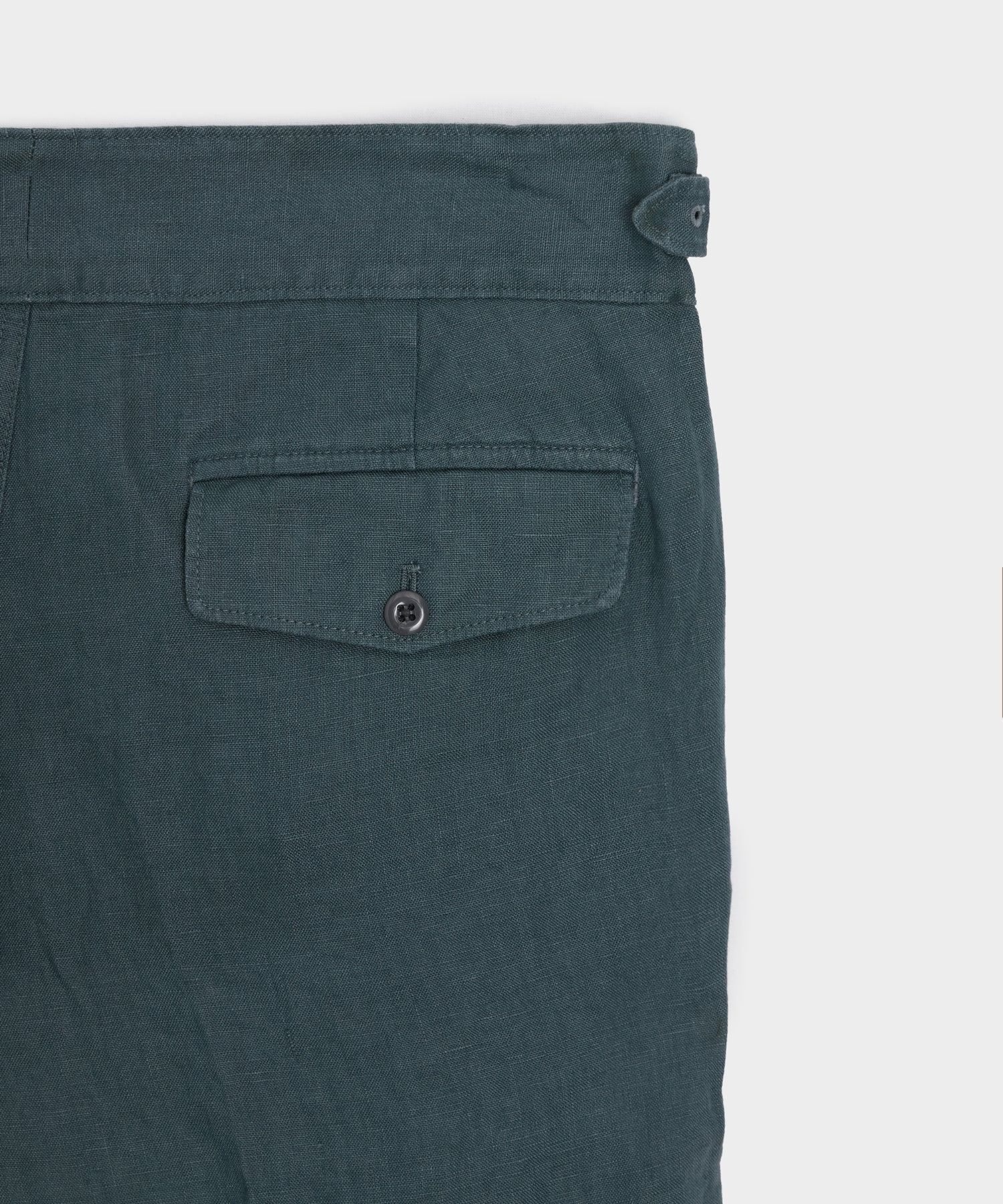 Todd Snyder Linen Gurkha Trouser in Teal Teal