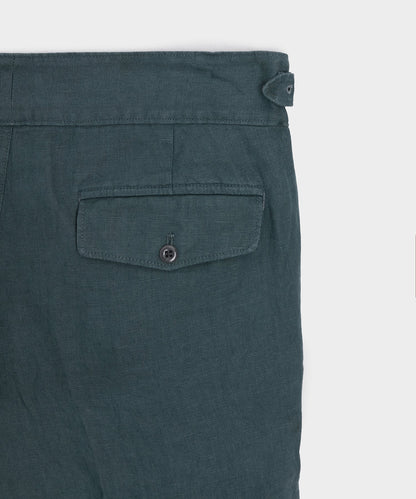 Todd Snyder Linen Gurkha Trouser in Teal Teal