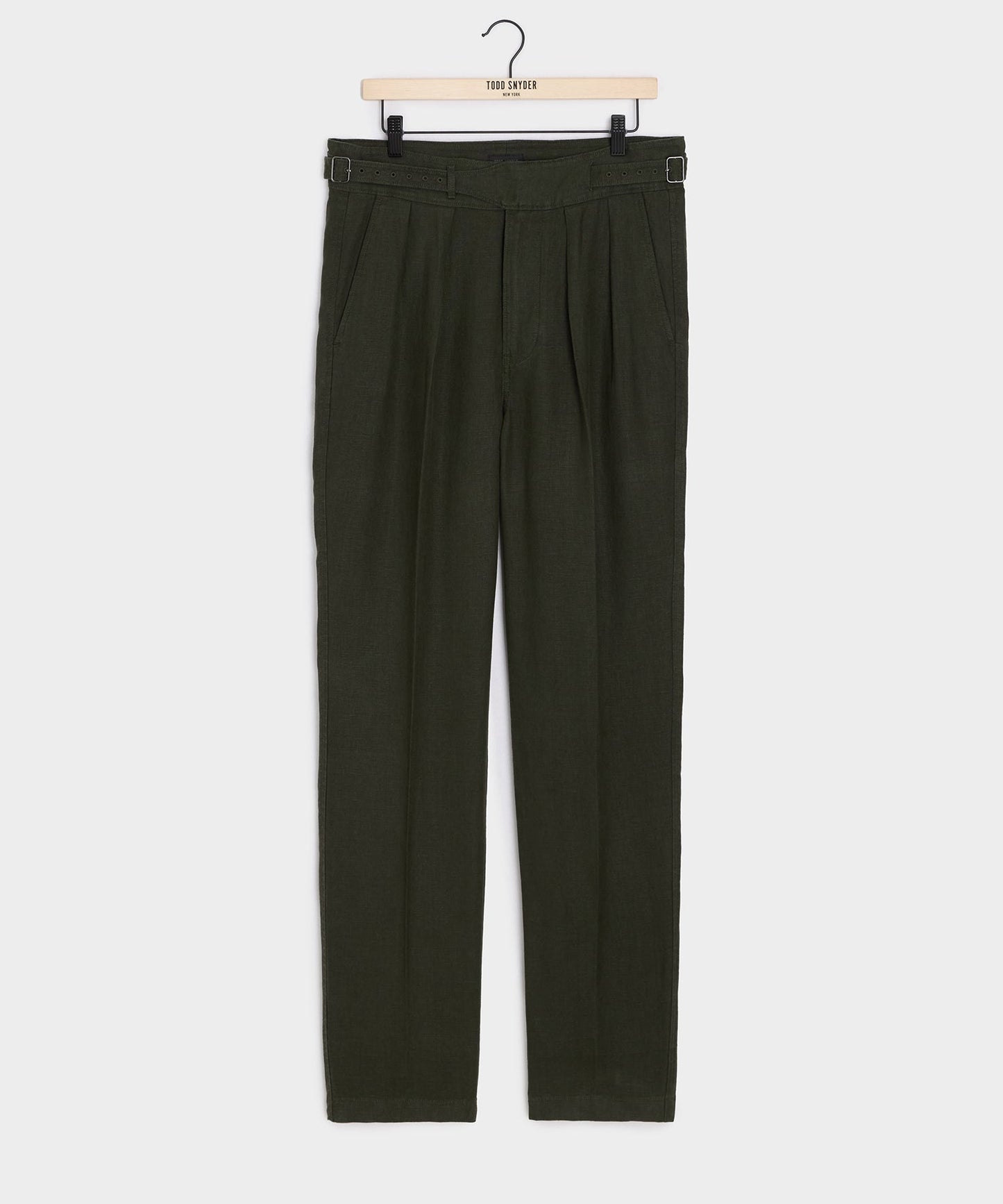 Todd Snyder Linen Gurkha Trouser in Snyder Olive Snyder Olive