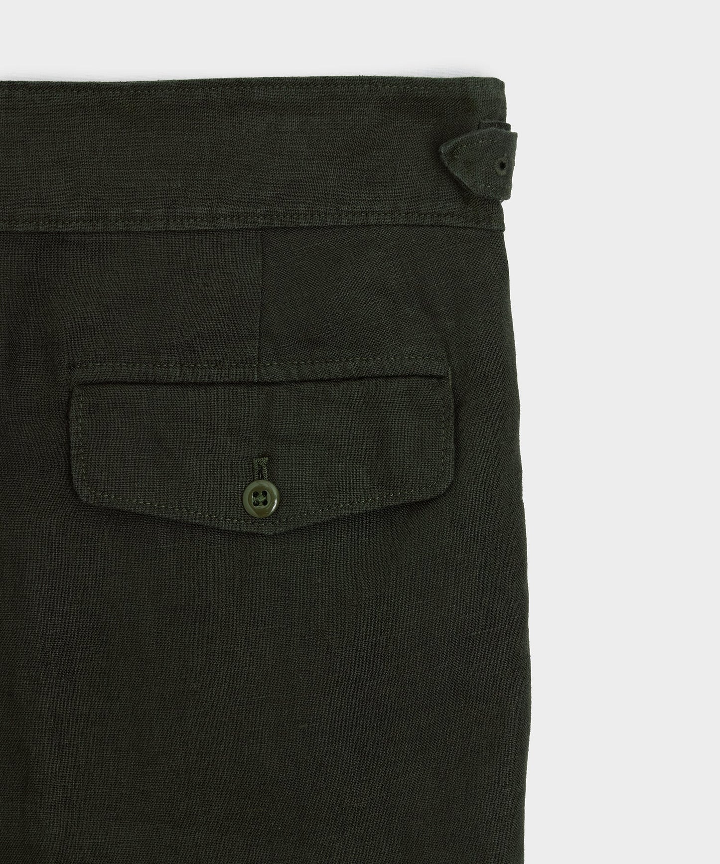 Todd Snyder Linen Gurkha Trouser in Snyder Olive Snyder Olive